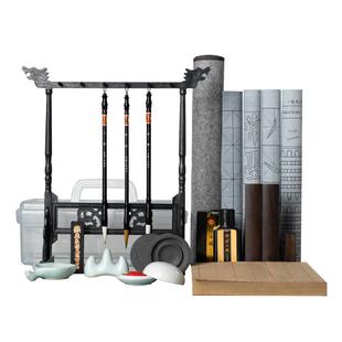 善琏湖笔 致知力行 毛笔书法专用水写布初学者毛笔字练习学生笔墨纸砚毛毡练字楷书毛笔套装兼毫国画小学生