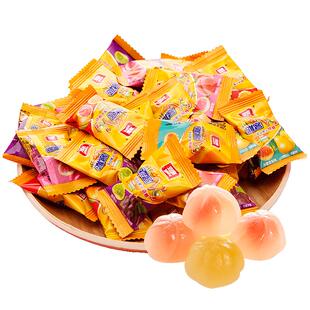 雅客V9牌维生素糖夹心果汁软糖果混合口味508g大包装喜糖QQ糖批发