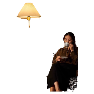 新中式全铜落地灯实木客厅书房美式复古装饰台灯高级感卧室床头灯