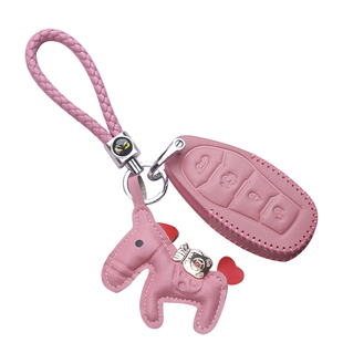 24款红旗H5钥匙套H9 H7 HS5 HS7 E-QM5车LS7钥匙套包扣高档真皮链