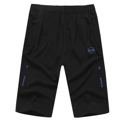 薄款冰丝运动速干弹力外穿七分裤