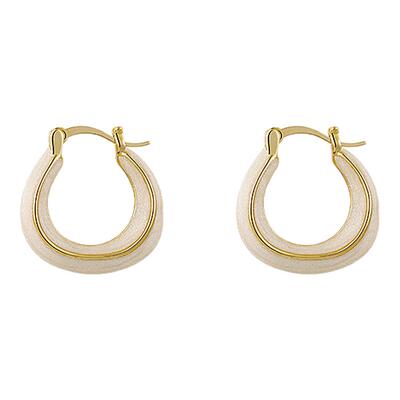 滴釉耳环女轻奢小众耳扣