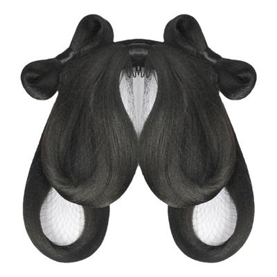 古风假发一体式蝴蝶结假发髻汉服头饰盘发发髻明制造型日常垫发包