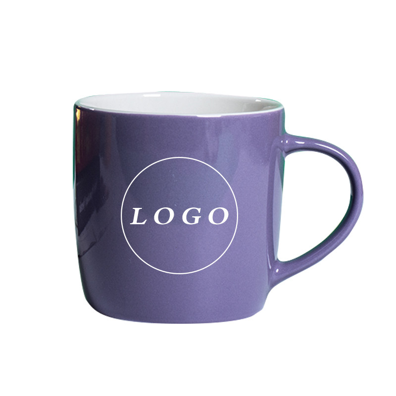 轻奢办公室纯彩色梦想杯水杯马克陶瓷杯咖啡广告礼品定制logo刻字