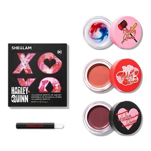 日本采购sheglam Harley Quinn小丑女哈莉奎茵八色眼影眼膜腮红棒
