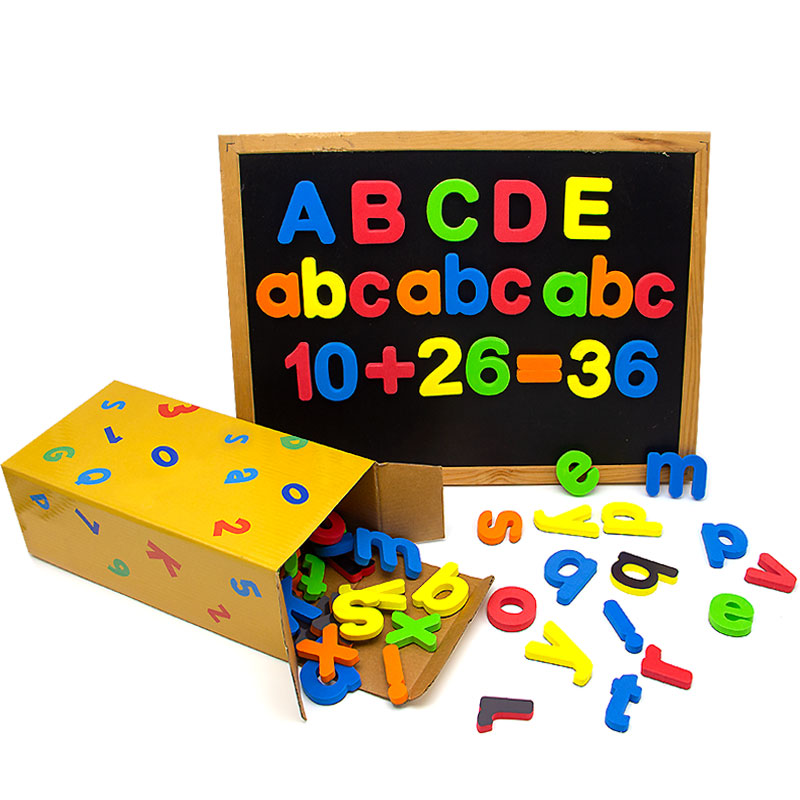 大号数字字母磁性贴儿童益智算数训练磁吸贴英语大小写玩具磁力贴
