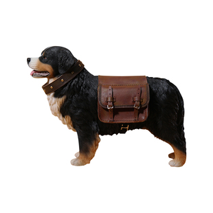 JXK 1/6伯恩山犬模型 大型犬仿真狗周边桌面摆件树脂手办公仔玩偶