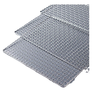 304不锈钢烧烤网片长方形烤箱网格烧烤架网加粗加厚专用工具配件