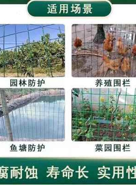 厂销新钢丝网子小孔硬加粗铁丝网围栏铁H网格网养鸡网拦鸡网围栏
