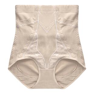 产后高腰弹力收腹纯棉纯色简约女士内裤塑身胖mm提臀束缚裤