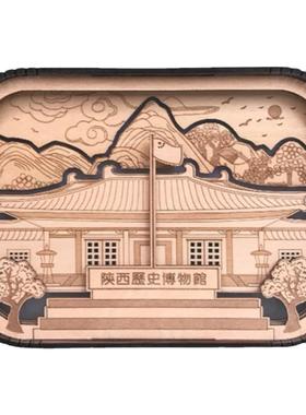 西安文创纪念品木质镂空小夜灯