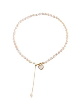 淡水珍珠爱心项链配饰高级感轻奢小众设计2025新款颈链锁骨链夏天