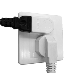 夹缝沙发贴墙转向2插头插座迷你二2孔薄电视接线板床头电源转换器