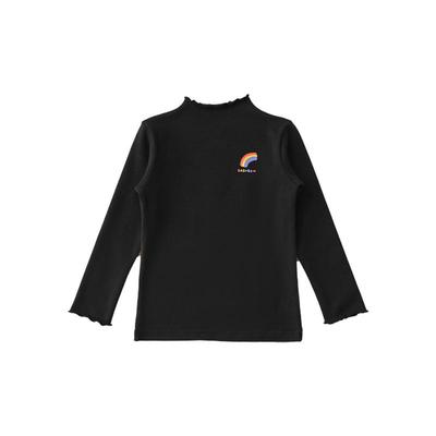 女童打底衫秋冬纯棉半高领儿童打底上衣女孩2024新款a类公主内搭