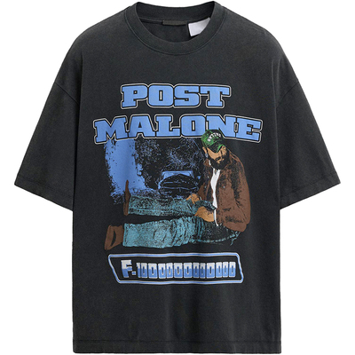 西班牙单！宽松水洗棉质短袖T恤