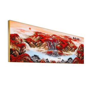 鸿运当头客厅装饰画新中式沙发背景墙壁画现代简约免打孔单幅挂画