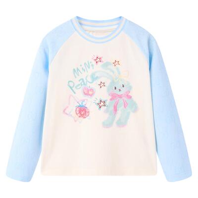 太平鸟童装女童小兔子长袖T恤