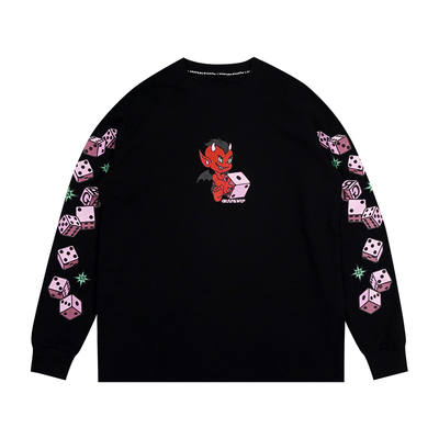 美式纯棉宽松原创长袖