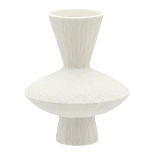 侘寂风迷你花器白色石纹陶瓷插花瓶小号家居民宿软装艺术书房摆件