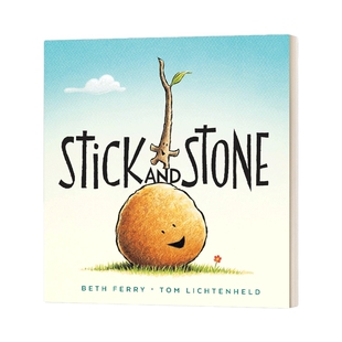 英文原版 Stick and Stone 棍子与石头 精装绘本 友谊主题 晚安 工地上的车 插图师Tom Lichtenheld 英文版 进口英语原版书籍