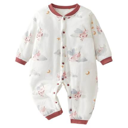 贝肽斯婴儿衣服冬季夹棉连体衣婴幼儿保暖宝宝冬装纯棉外出棉服S