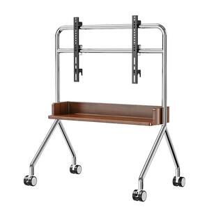 【政府补贴】CABTE电视移动支架不锈钢落地艺术推车50-85英寸实木