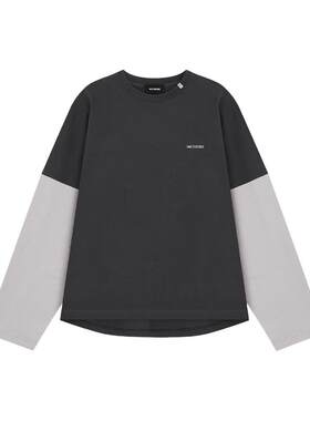 L/ST-SHIRT编程LOGO拼接长袖
