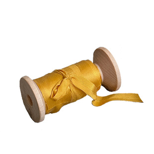 50mm真丝手撕毛边缎带气质复古捧花桑蚕丝绸飘带桑蚕丝绸布条3米