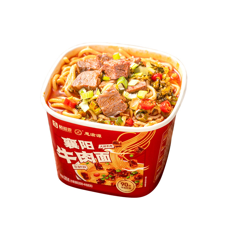 襄阳牛肉面 285克桶装速食泡冲泡方便面/拉面/面