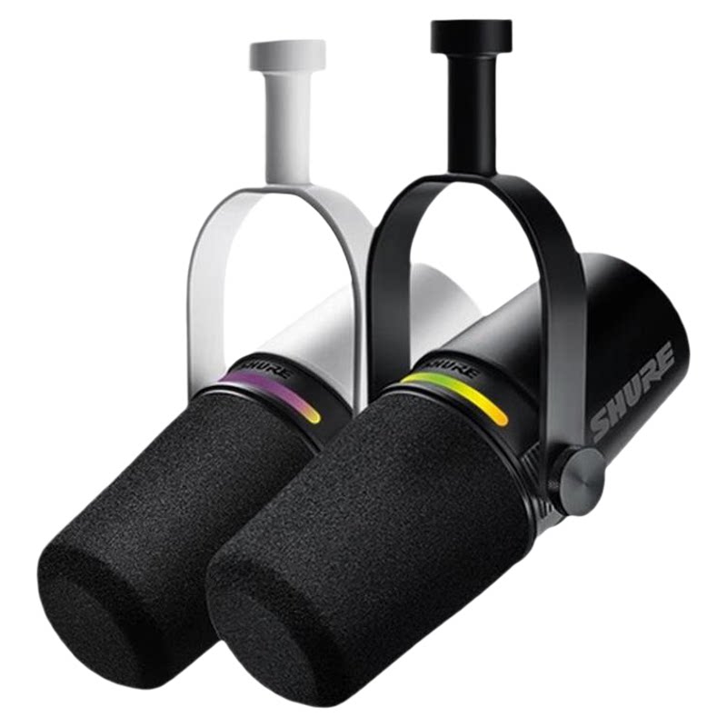 Shure/舒尔 MV7+专业USB麦克风电脑手机直播录音配音动圈主播话筒