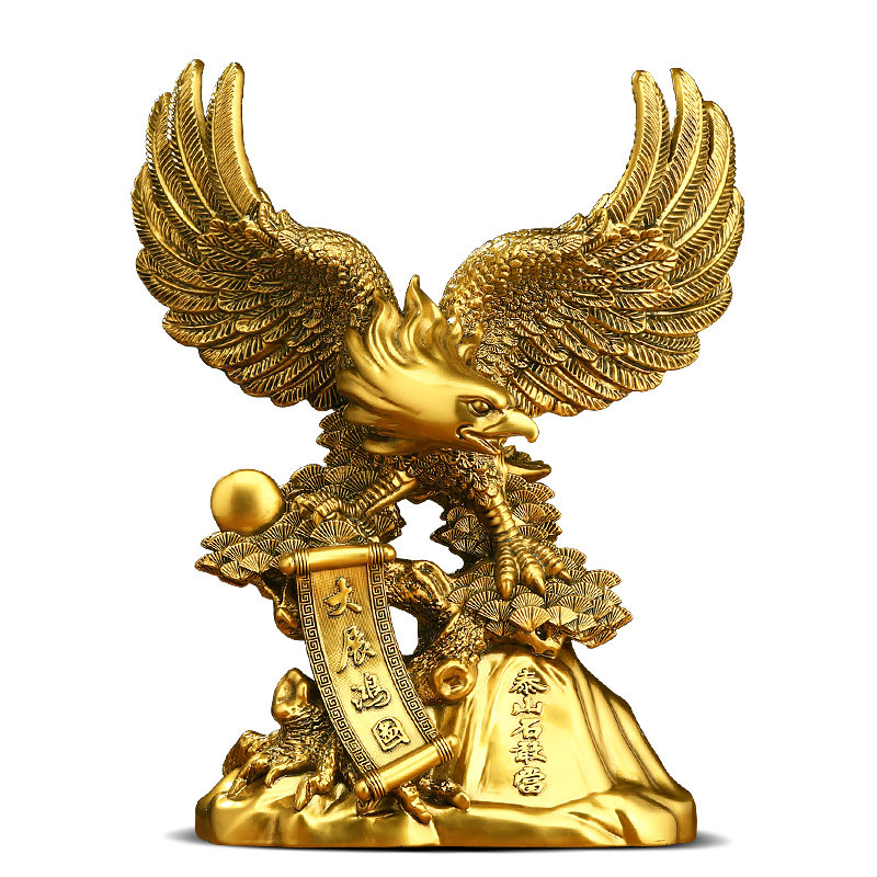 大展宏图老鹰摆件新中式招财客厅老板办公室装饰品公司开业礼品