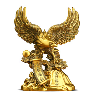 大展宏图老鹰摆件新中式招财客厅老板办公室装饰品公司开业礼品