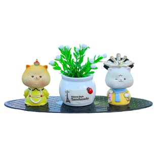 喵喵万岁车载汽车摆件新品车内中控台卡通公仔车用治愈创意装饰品