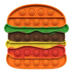 2pc汉堡包薯条popit set Hamburger fries Pop It Fidget toy玩具