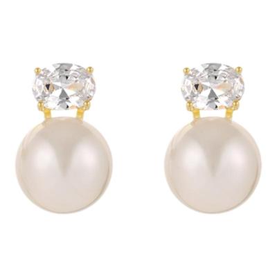 浪漫樱花贝珠耳钉女时尚通勤