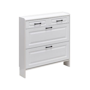 实木家用进门口入户门超薄款翻斗式鞋柜极窄简易小户型鞋架大容量