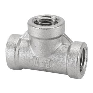 304不锈钢三通接头内外丝2分3分4分6分内内外水管内丝牙三通配件