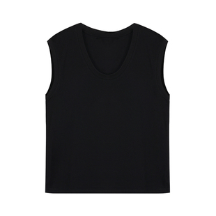 Maven Lin 天枢纱线·气质U领上衣女休闲基础版干练显瘦小飞袖t恤