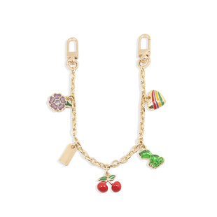 饰悦适用lv nano牛角包樱桃链条装饰链包包延长链可替换包带配件