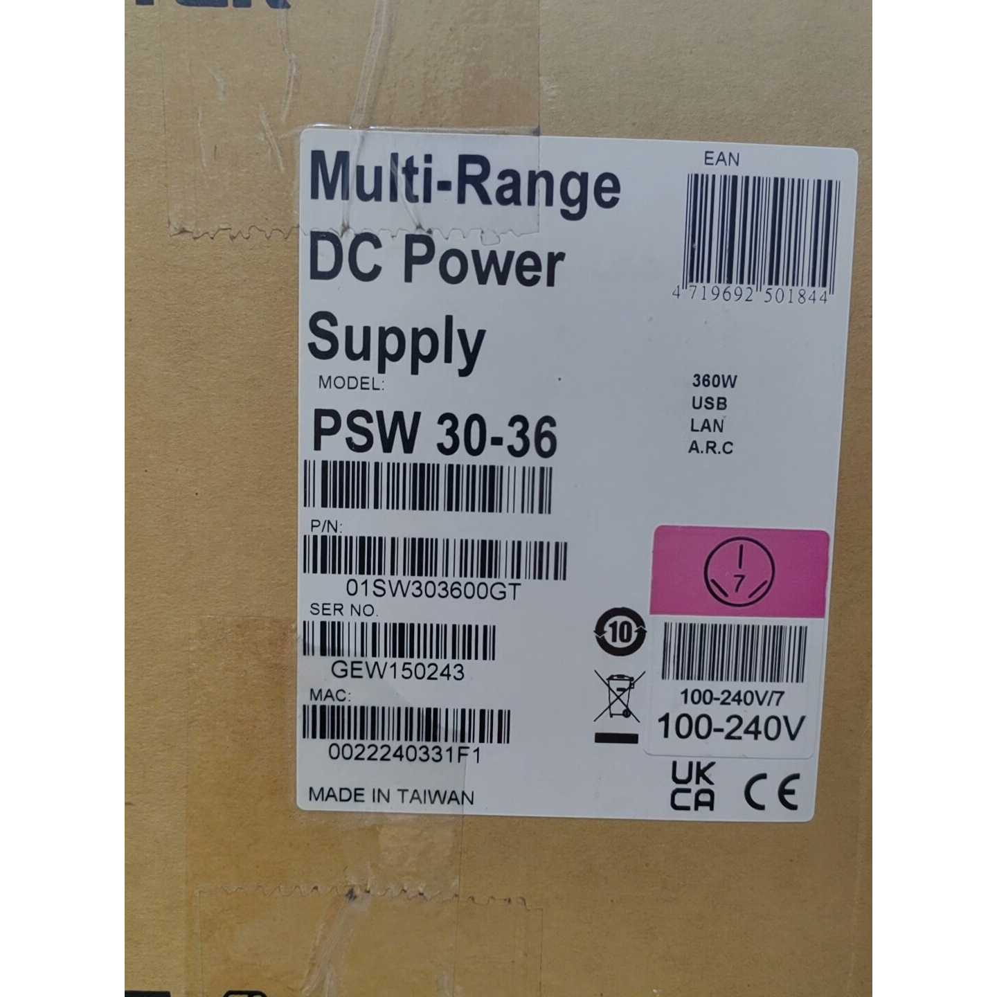 议价固纬GWinstek PSW 30-36直流电源 全新开封未