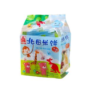 北田台湾风味米饼100g袋装能量棒进口儿童辅食牛奶味饼干零食