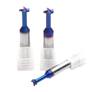 65度钢用整体钨钢涂层铣刀T型铣刀槽刀CNC用直径3456810121620