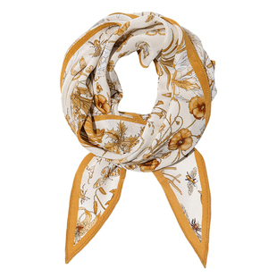 菱形丝巾女春夏真丝长条护颈薄款三角巾系脖轻奢高级感桑蚕丝领巾