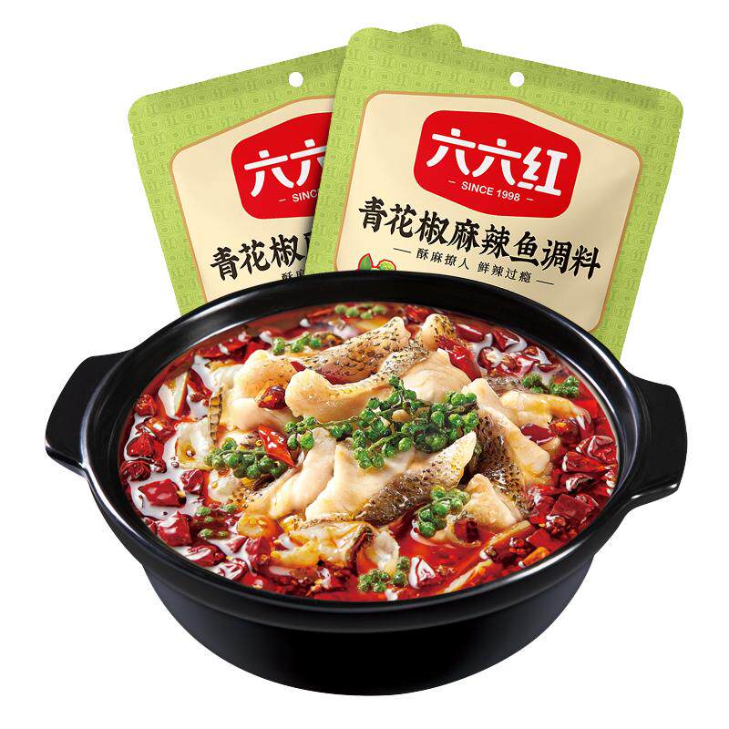 六六红四川青花椒麻辣鱼调料