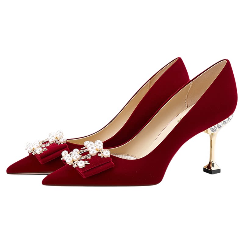 结婚绝美不累脚婚鞋禾秀婚纱两穿婚鞋