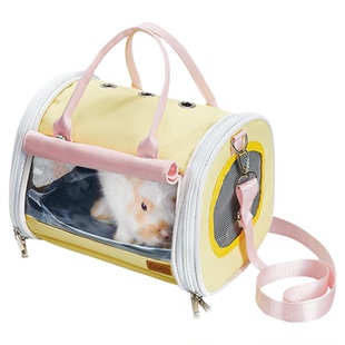 yee兔子外带便携包龙猫荷兰猪花枝鼠鹦鹉透气外出笼斜跨式手提包