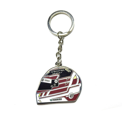 沙沙汽车模型F1赛车Kimi瓦特尔汉密尔顿头盔钥匙圈钥匙扣