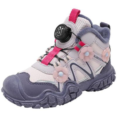 巴布豆童鞋女童鞋子冬鞋2025新款冬加厚儿童加绒运动鞋女孩二棉鞋