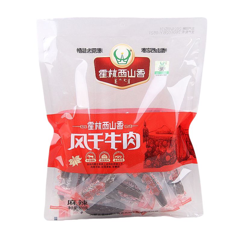 霍林西山香内蒙古草原特产手撕风干纯牛肉干特色零食地方美食500g
