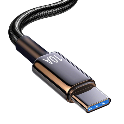 正品Type-C数据线240W超级快充10A适用华为p70mate60pro荣耀v50小米VIVOPP通用手机编织闪充电线加长2米3米M